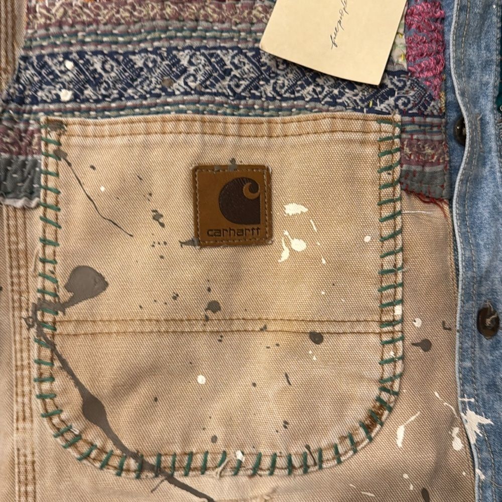 Free People Tricia Fix Carhartt Mixed Jacket - Picture 3 of 7